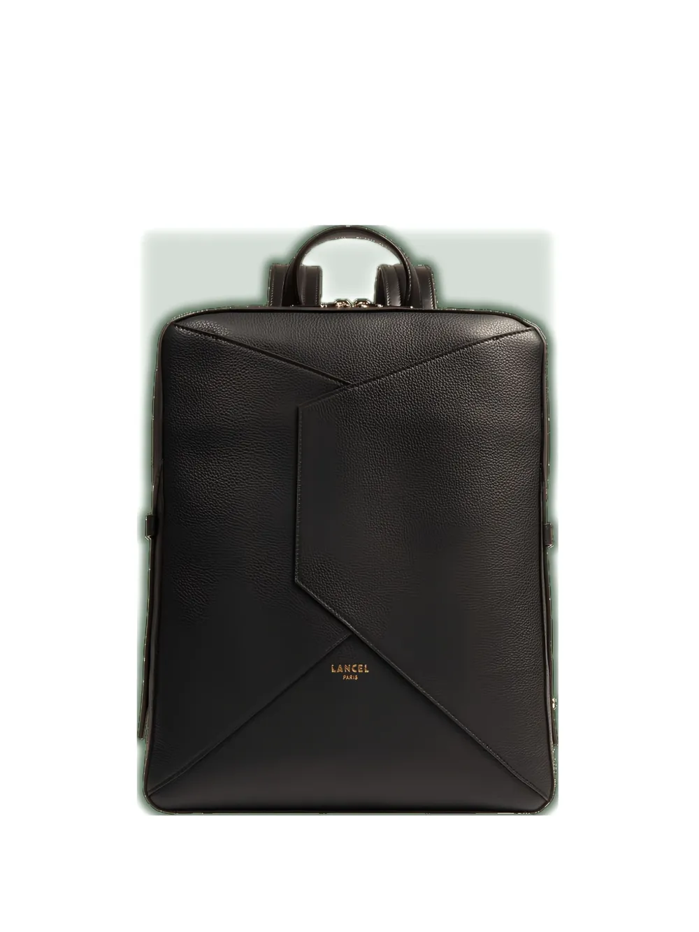 Lancel Enveloppe Flap Backpack In Black