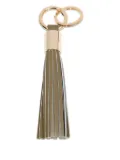 Lancel tassel leather keyring - Green