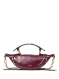 Lancel mini Origami zip quilted-handle chain crossbody bag - Purple