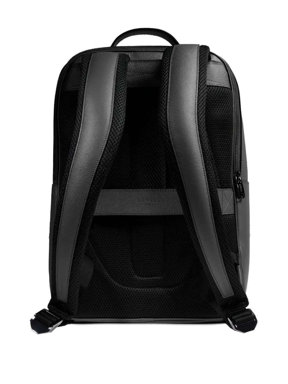 Lancel leather top-handle backpack Zwart