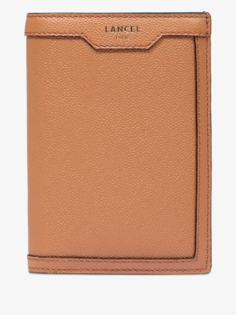 Lancel compact leather wallet
