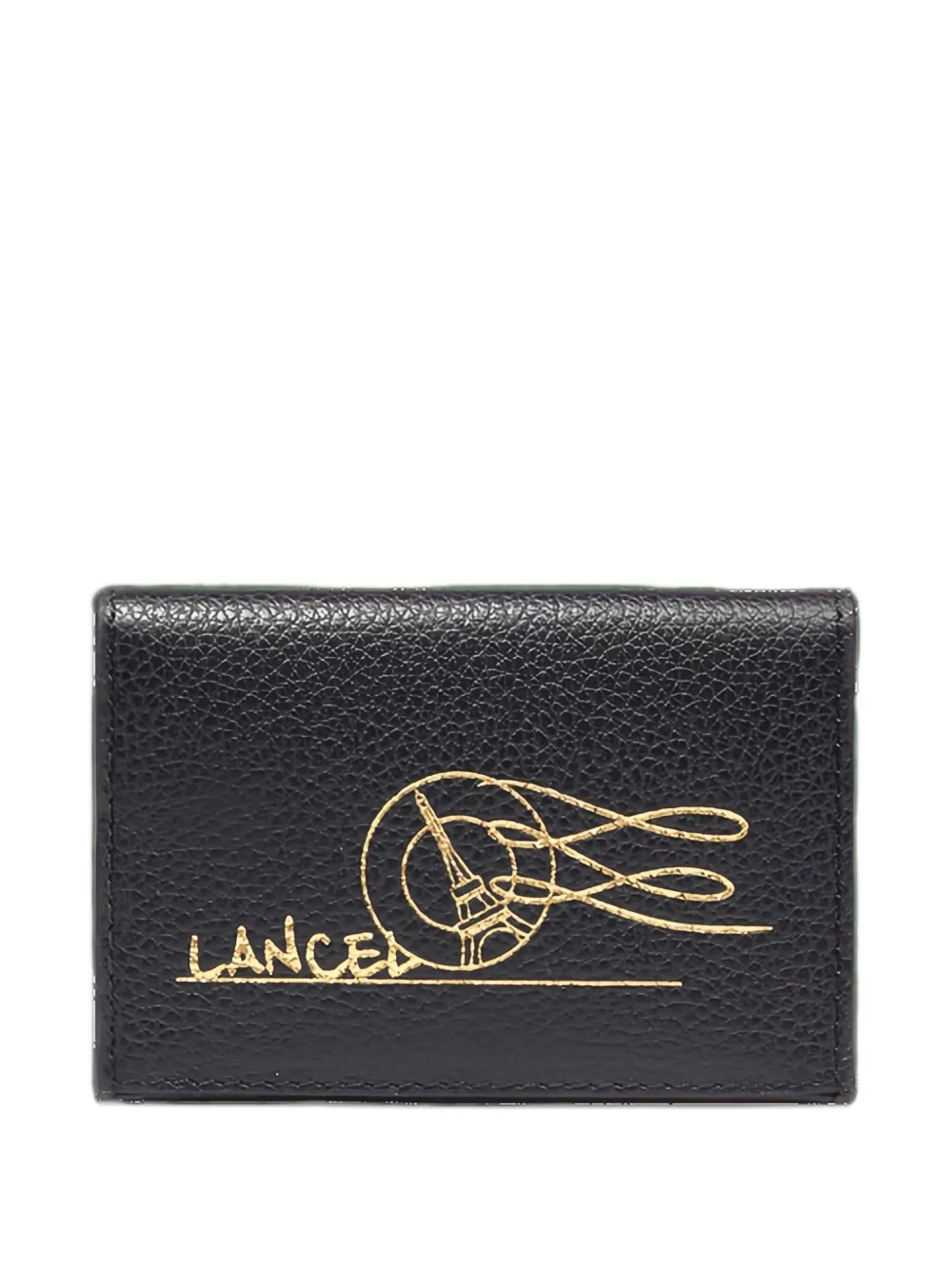 Lancel Envelope Small Clutch Bag In Black