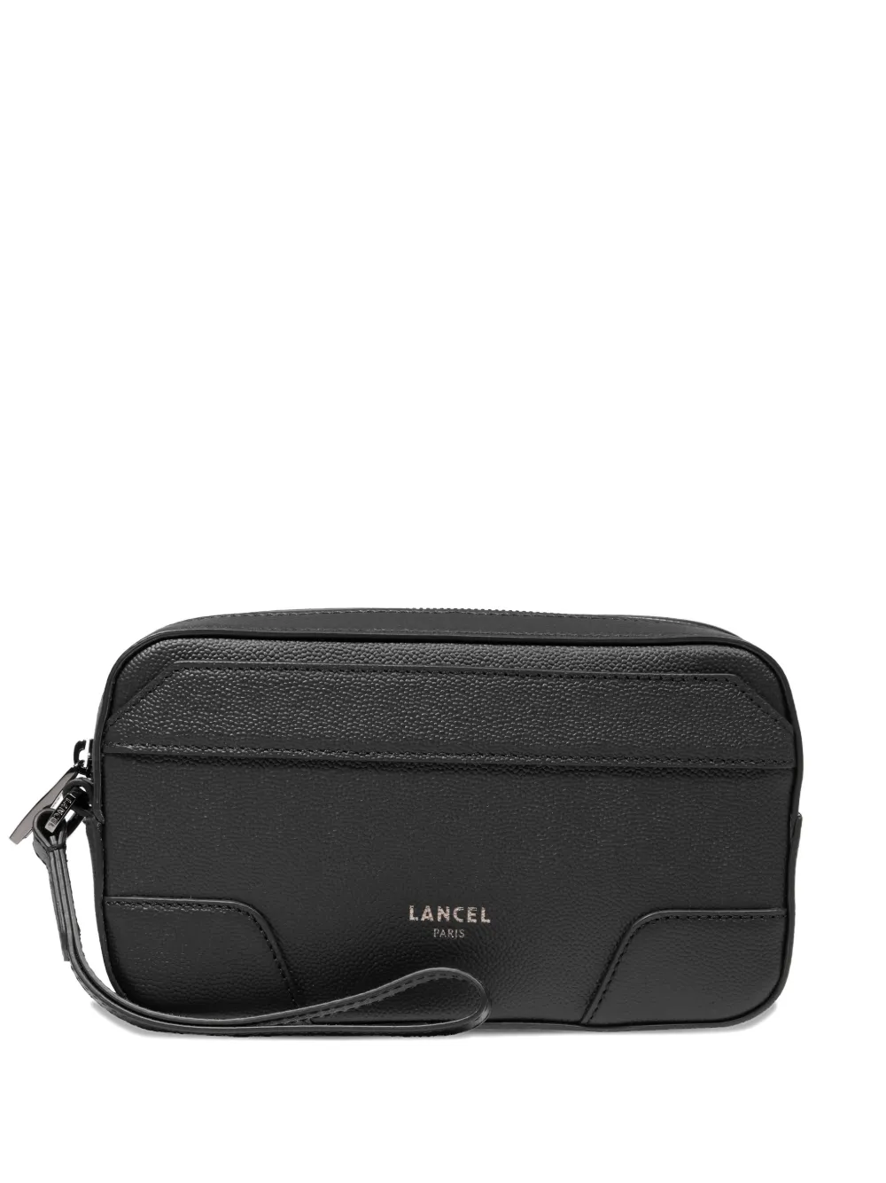 Lancel Charlie leather clutch bag - Nero