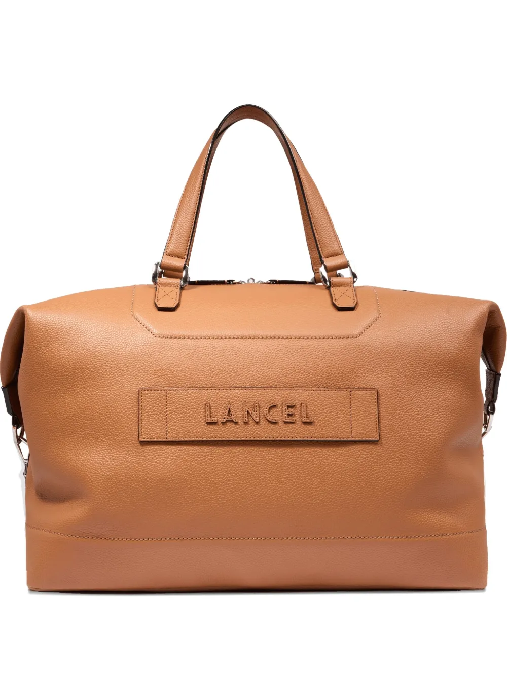 Lancel Ninon Logo-patch Leather Holdhall In Neutral
