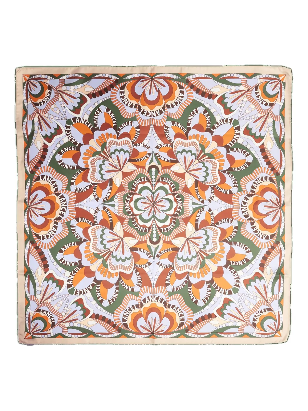 Lancel Floral-motif Silk Scarf In Multi