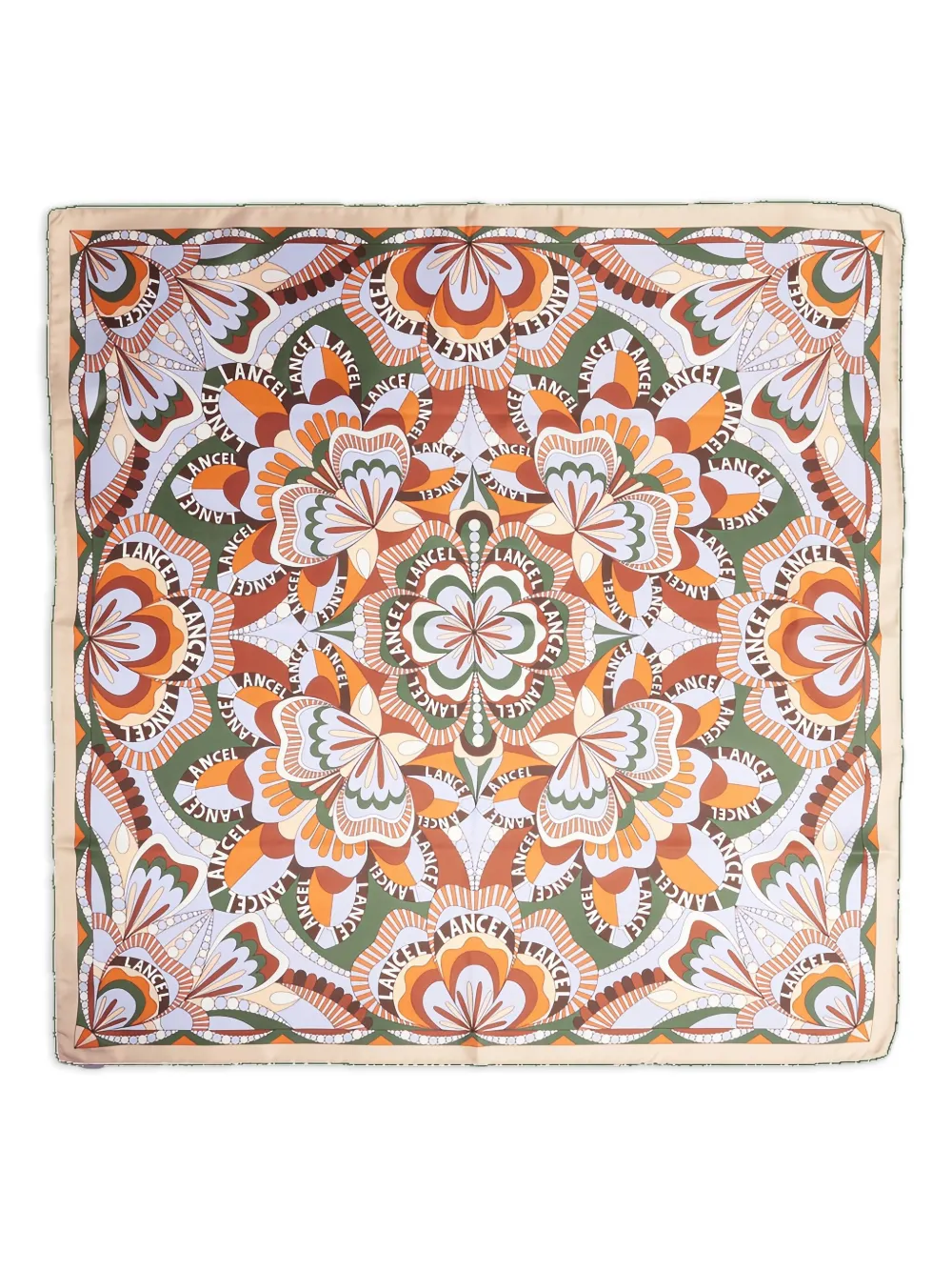 Lancel floral-motif silk scarf | Neutrals | Image 1