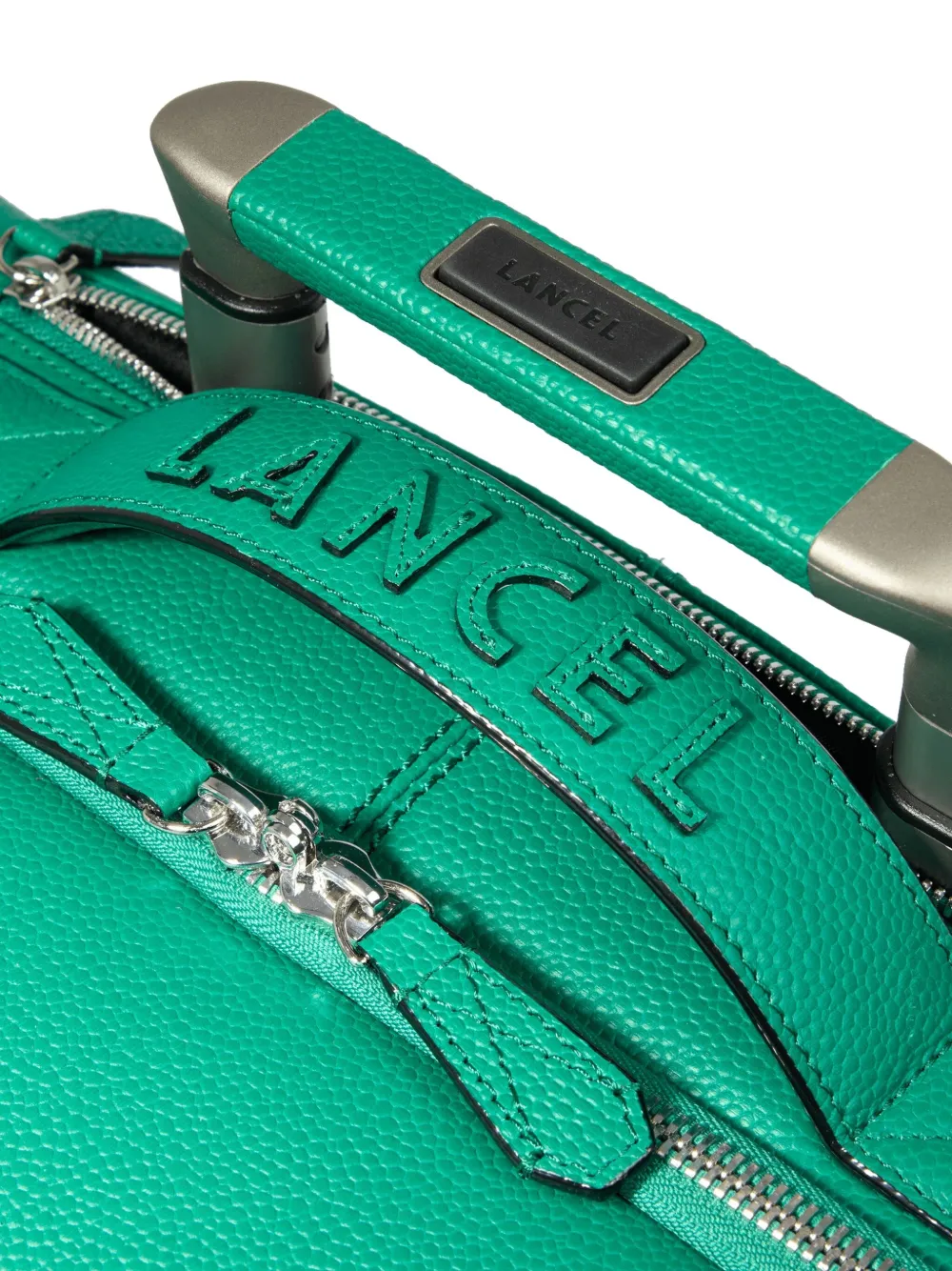 Lancel Ninon leren koffer met logodetail Groen