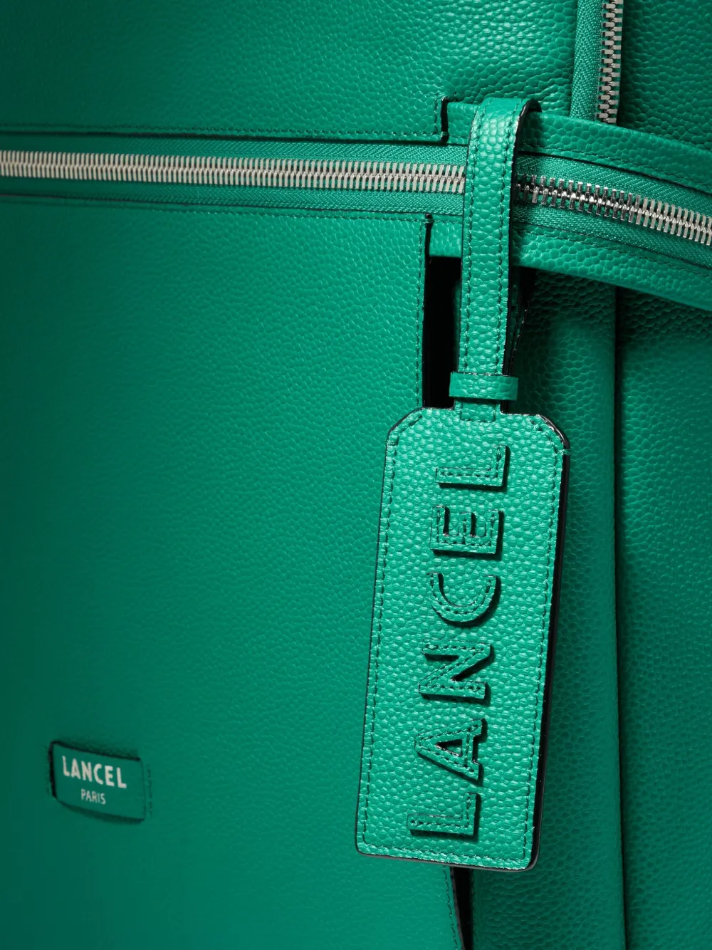 Lancel Ninon leren koffer met logodetail Groen