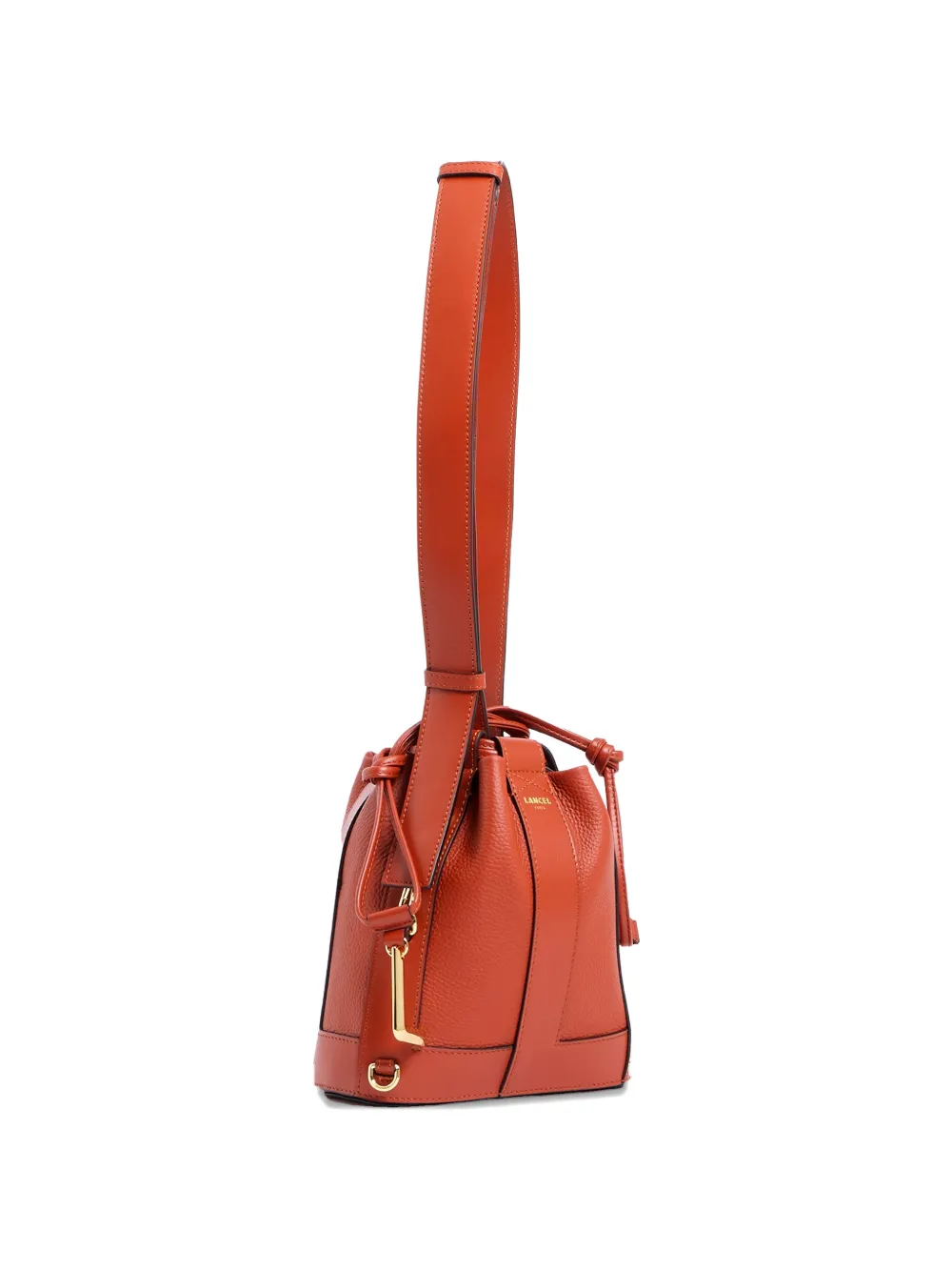 Lancel Elles leren bucket-tas Oranje