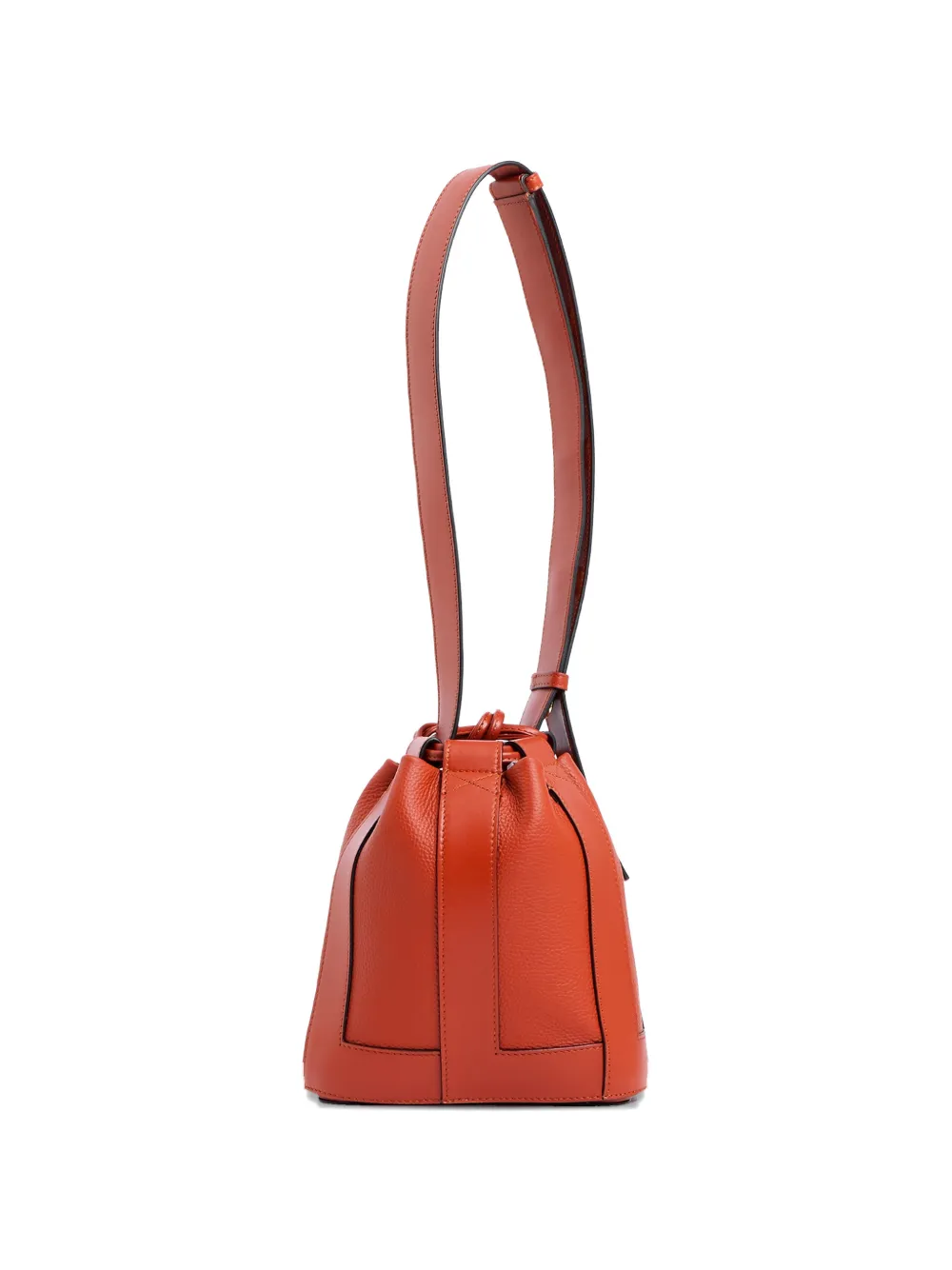 Lancel Elles leren bucket-tas Oranje