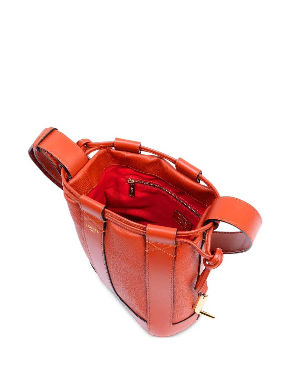Lancel Elles leren bucket-tas Oranje