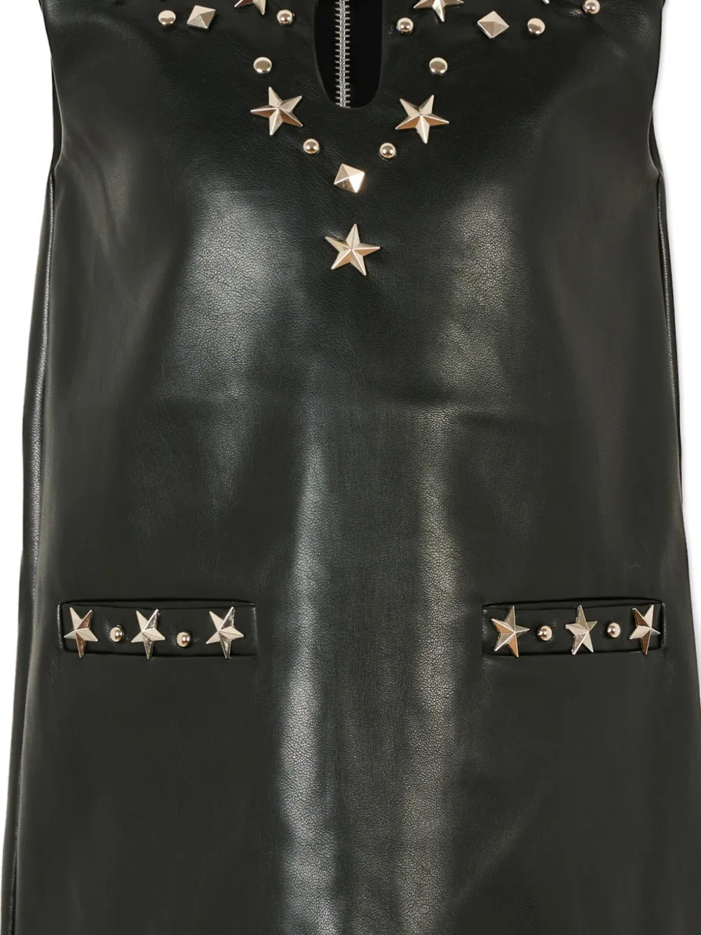 John Richmond Junior star-embellished zipped party dress Zwart