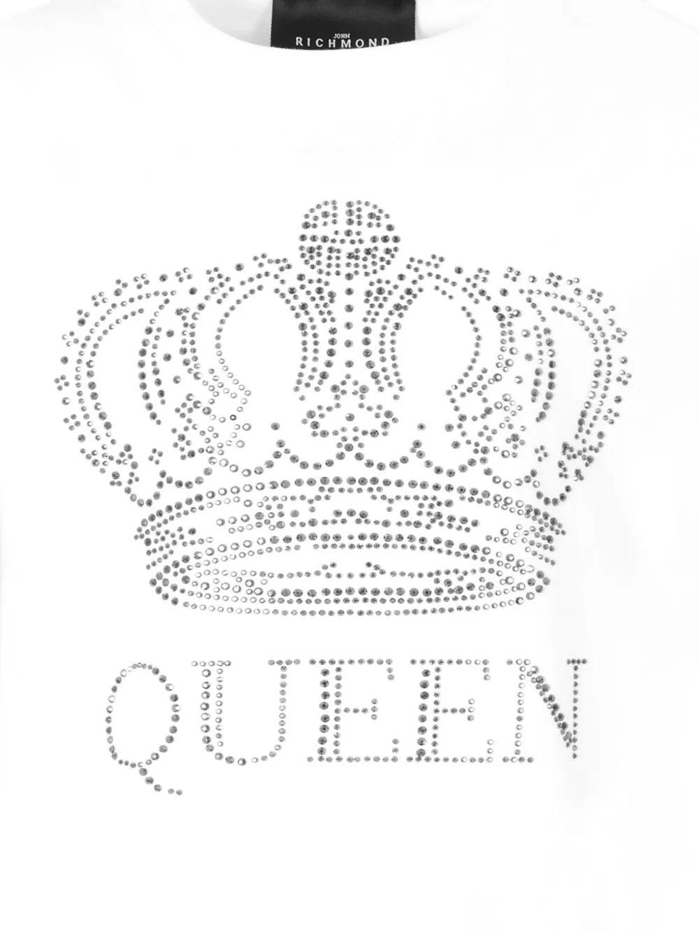 John Richmond Junior rhinestone crown T-shirt Wit