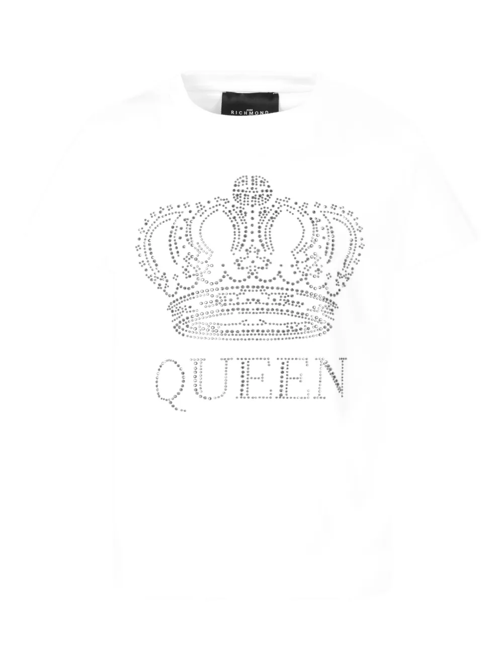 John Richmond Junior rhinestone crown T-shirt Wit