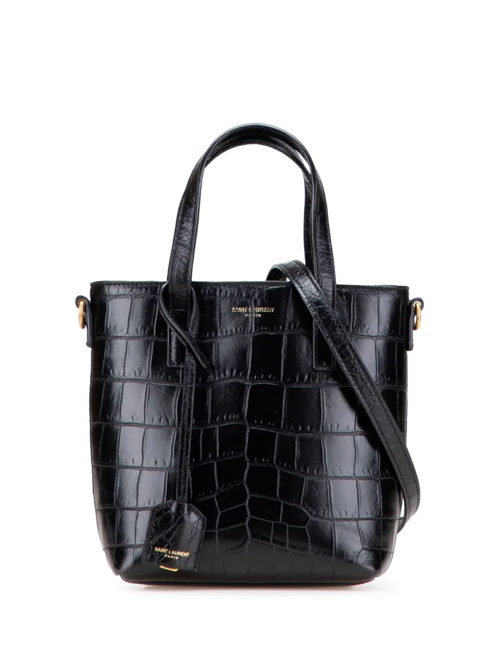 2022 Mini Toy Embossed Leather Shopping Tote satchel