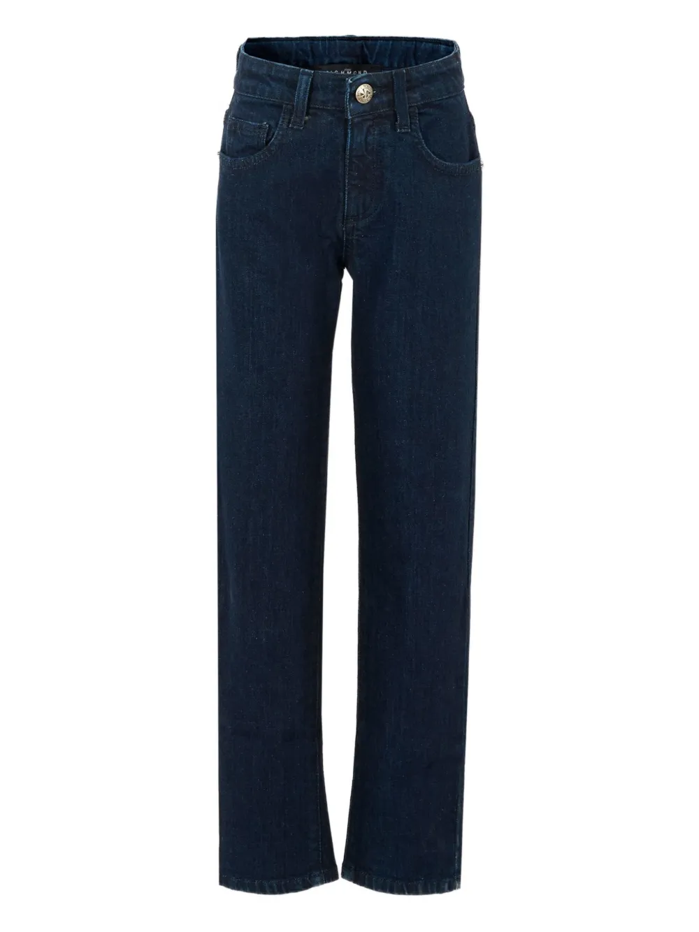 John Richmond Junior logo-detail jeans Blauw