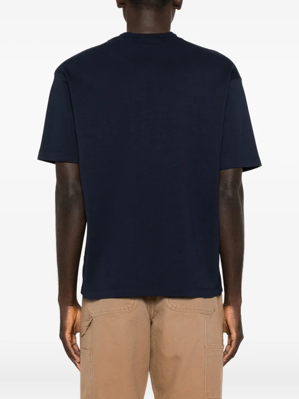 Drôle De Monsieur Cotton Grand Hotel Print T-shirt In Blue