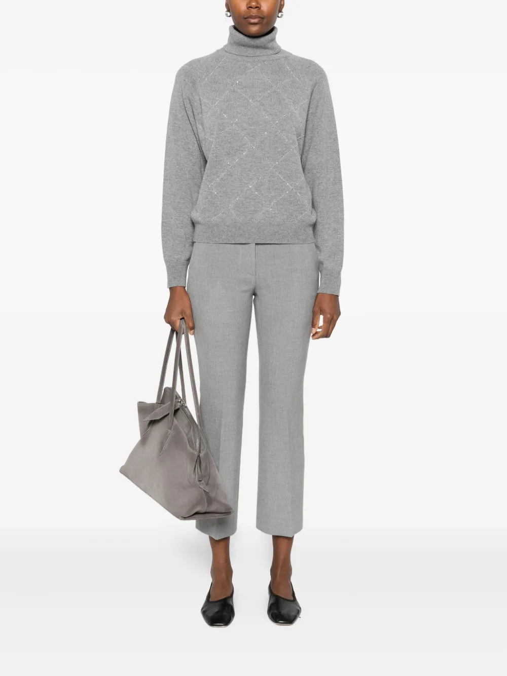 Peserico Straight broek - Grijs