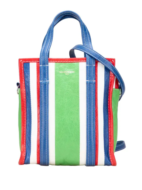 Balenciaga Pre-Owned Tote Satchel Bazar Shopper XS De Piel De Cordero 2017  Verde FARFETCH DO