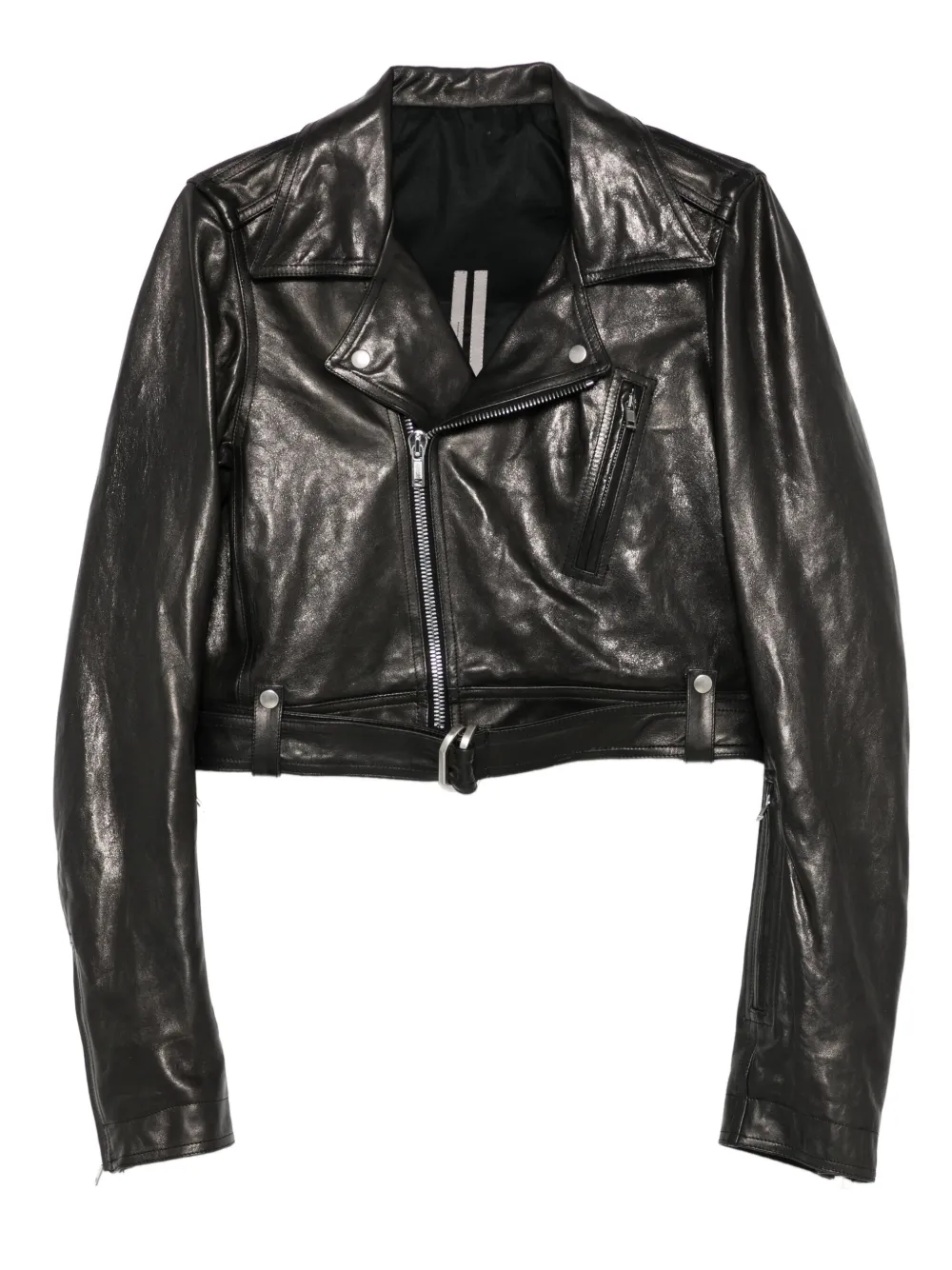 Rick Owens belted leather jacket | Black | Image 1