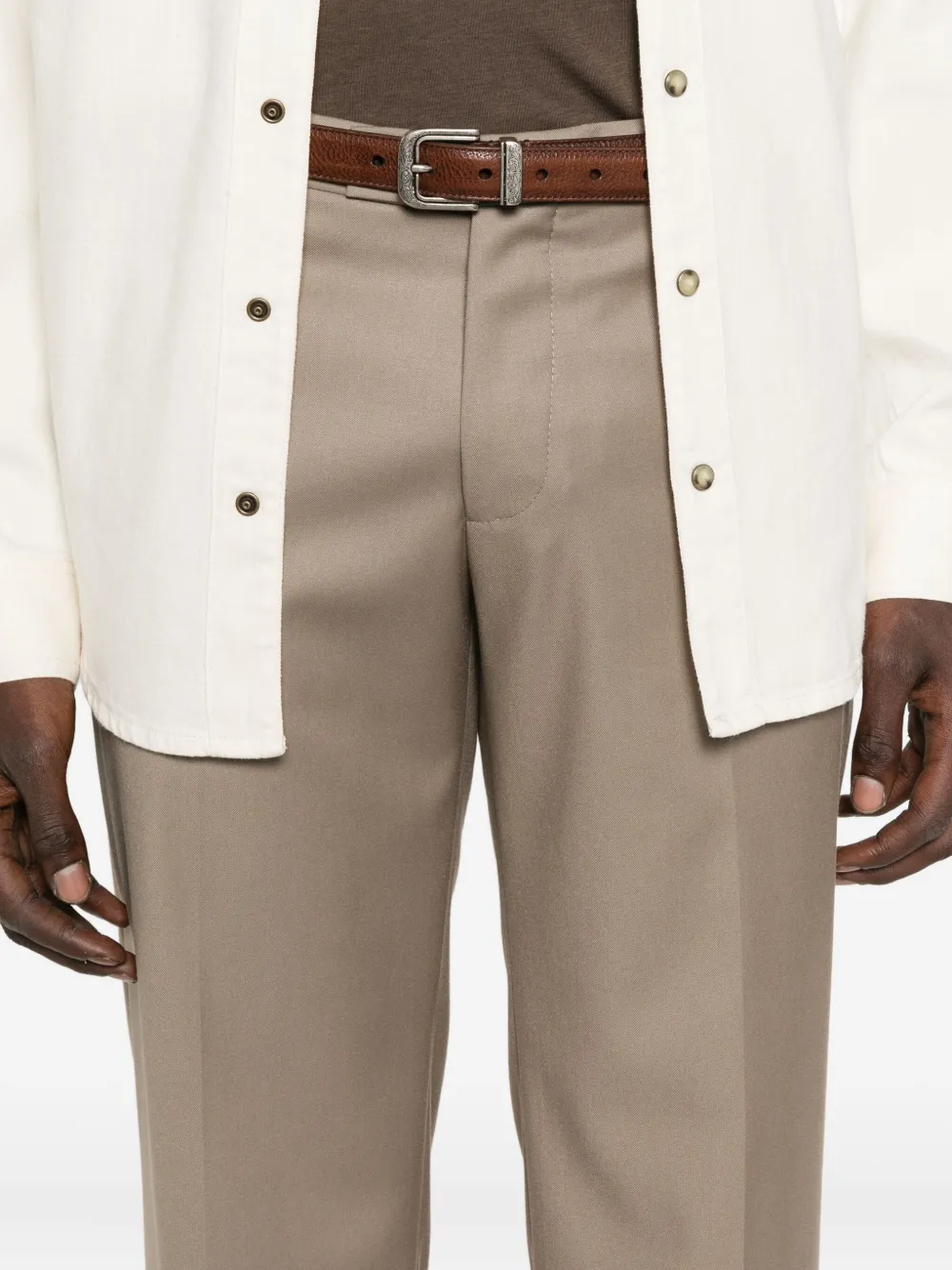 michael coal Straight broek Beige