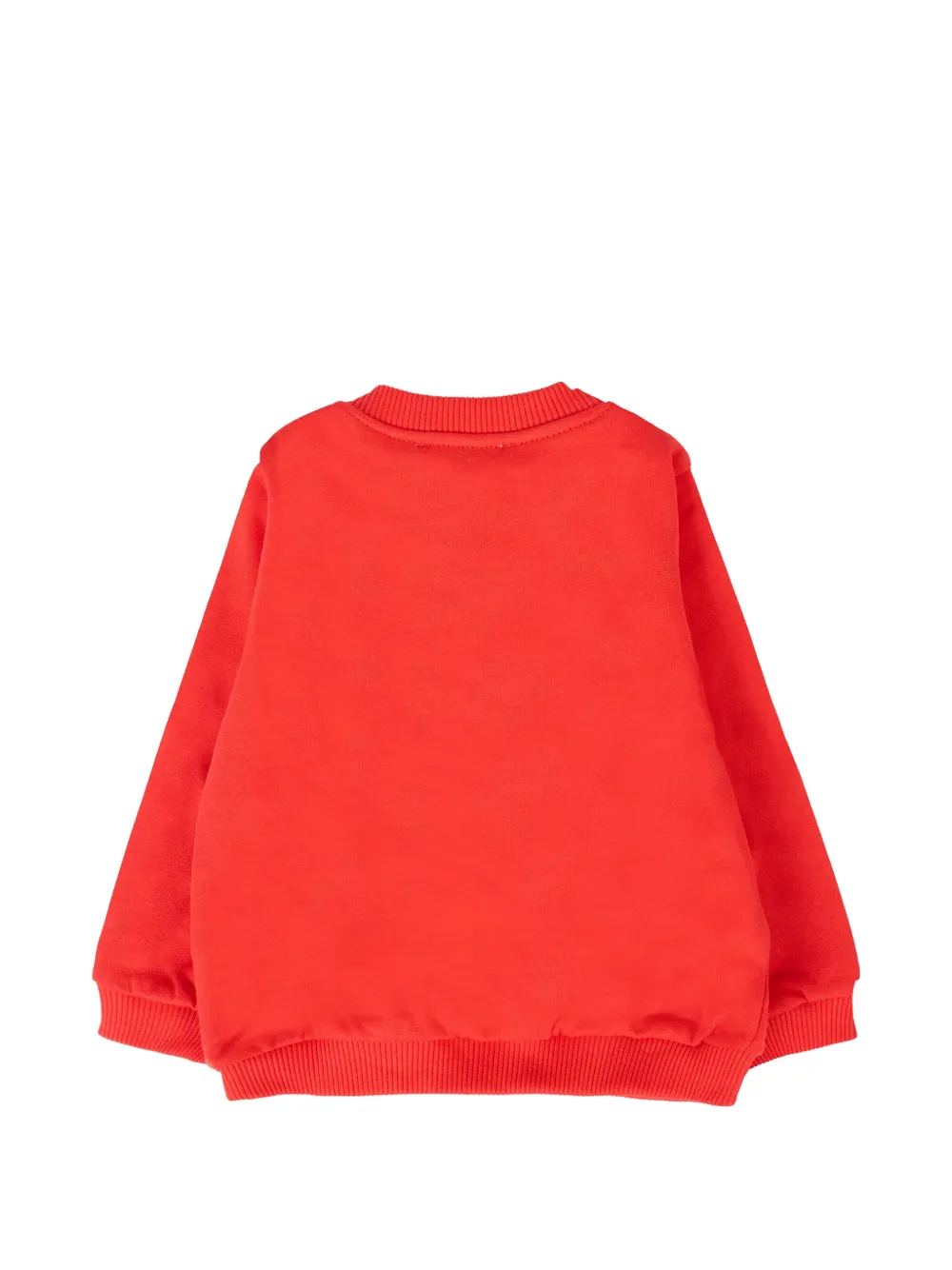 Moschino Kids Sweater met print Rood