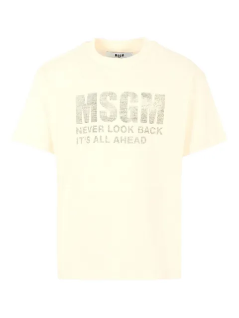 MSGM Kids logo-print short-sleeve T-shirt