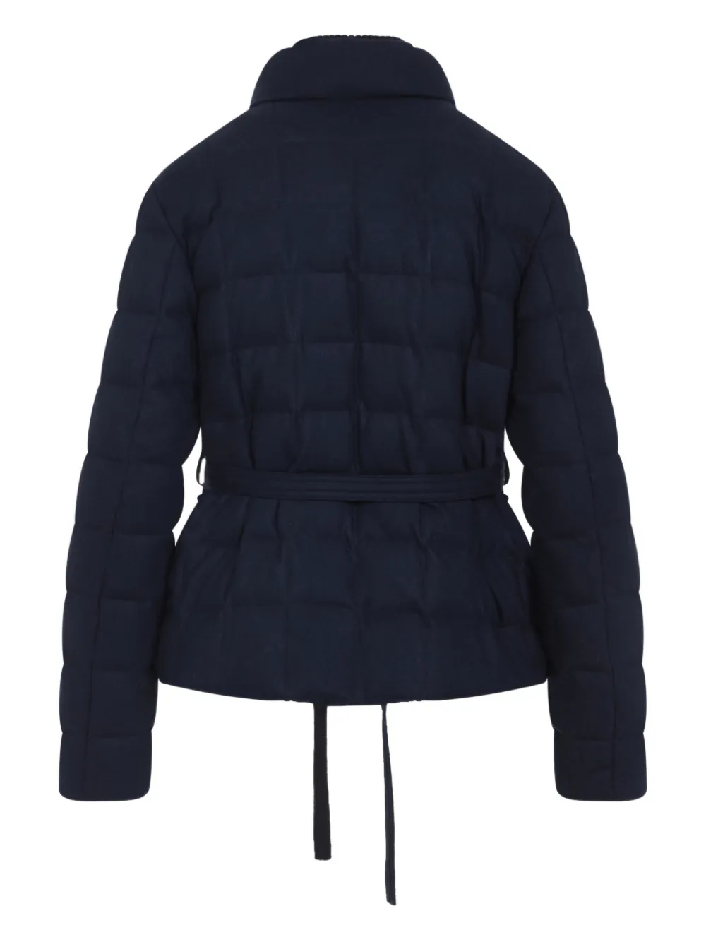 Moncler Bussettes quilted belted jacket Blauw