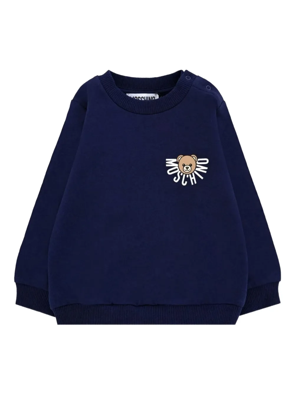 Moschino Kids logo-print sweatshirt - Blu