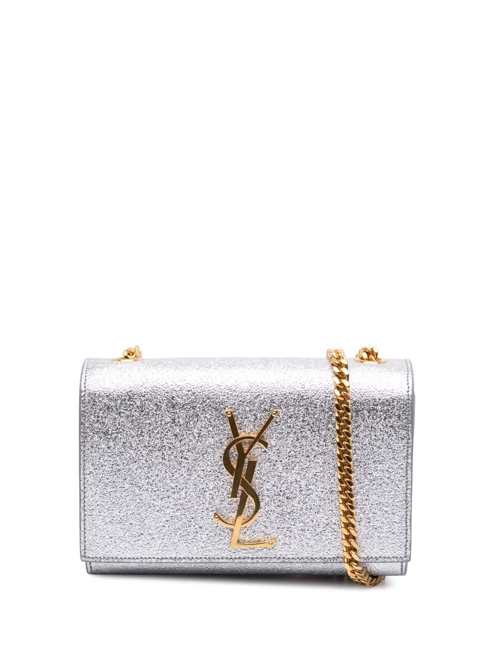 2015 Small Metallic Calfskin Classic Monogram Kate crossbody bag