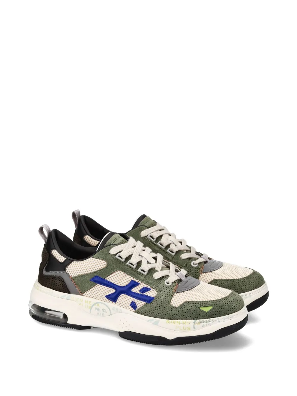 Premiata Drake mesh-panel sneakers Neutrals