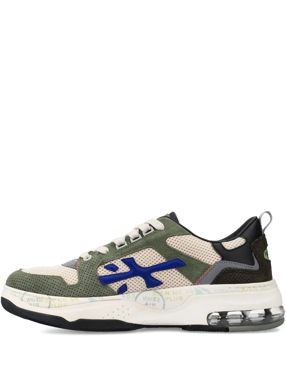 Premiata Drake mesh-panel sneakers Neutrals