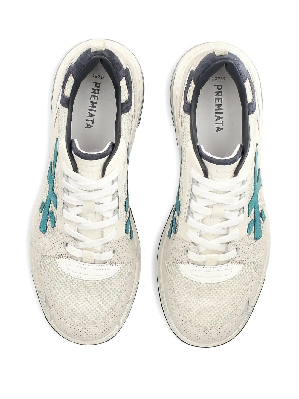 Premiata Drake mesh-panel sneakers Neutrals