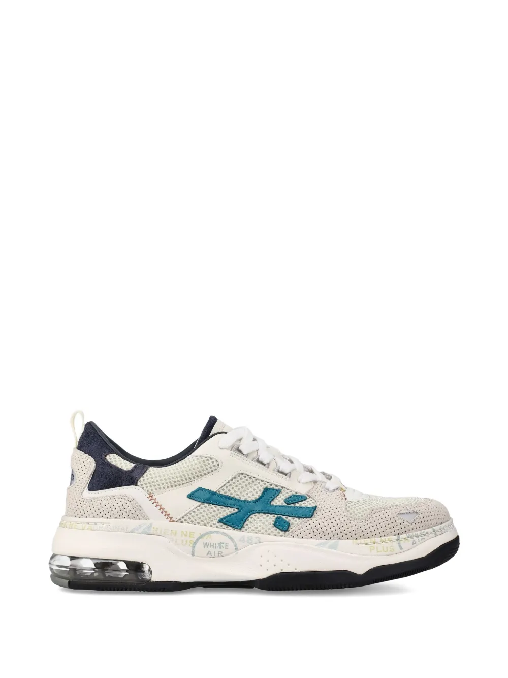 Premiata Drake mesh-panel sneakers Neutrals