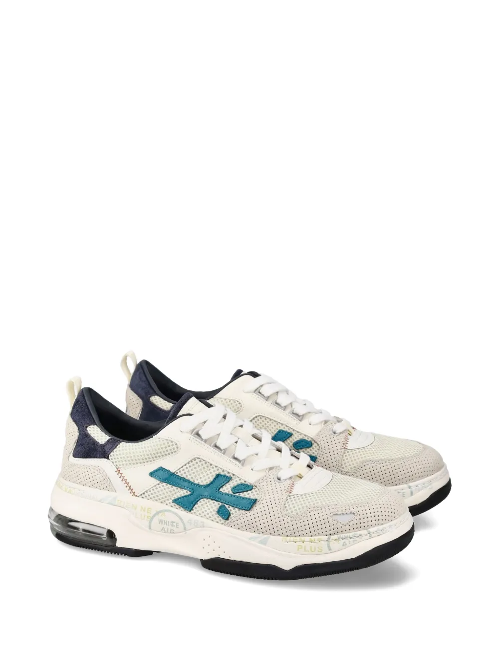 Premiata Drake mesh-panel sneakers Neutrals