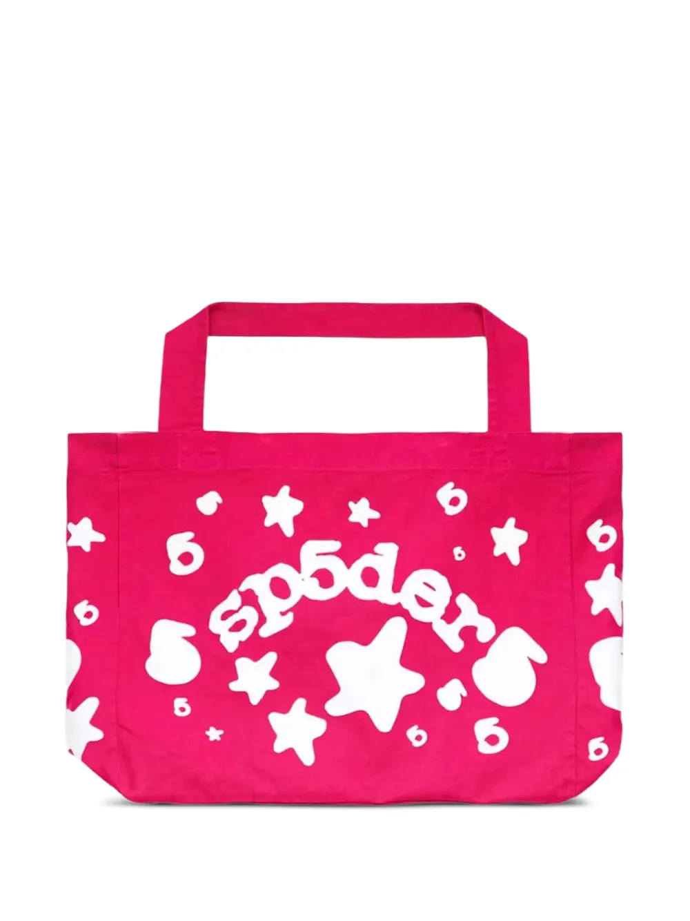SP5DER Shopper met sterrenprint Roze