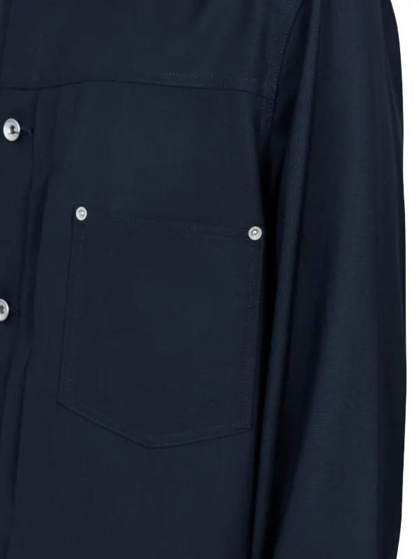 Sacai プリーツ ジャケット | ブルー | FARFETCH JP