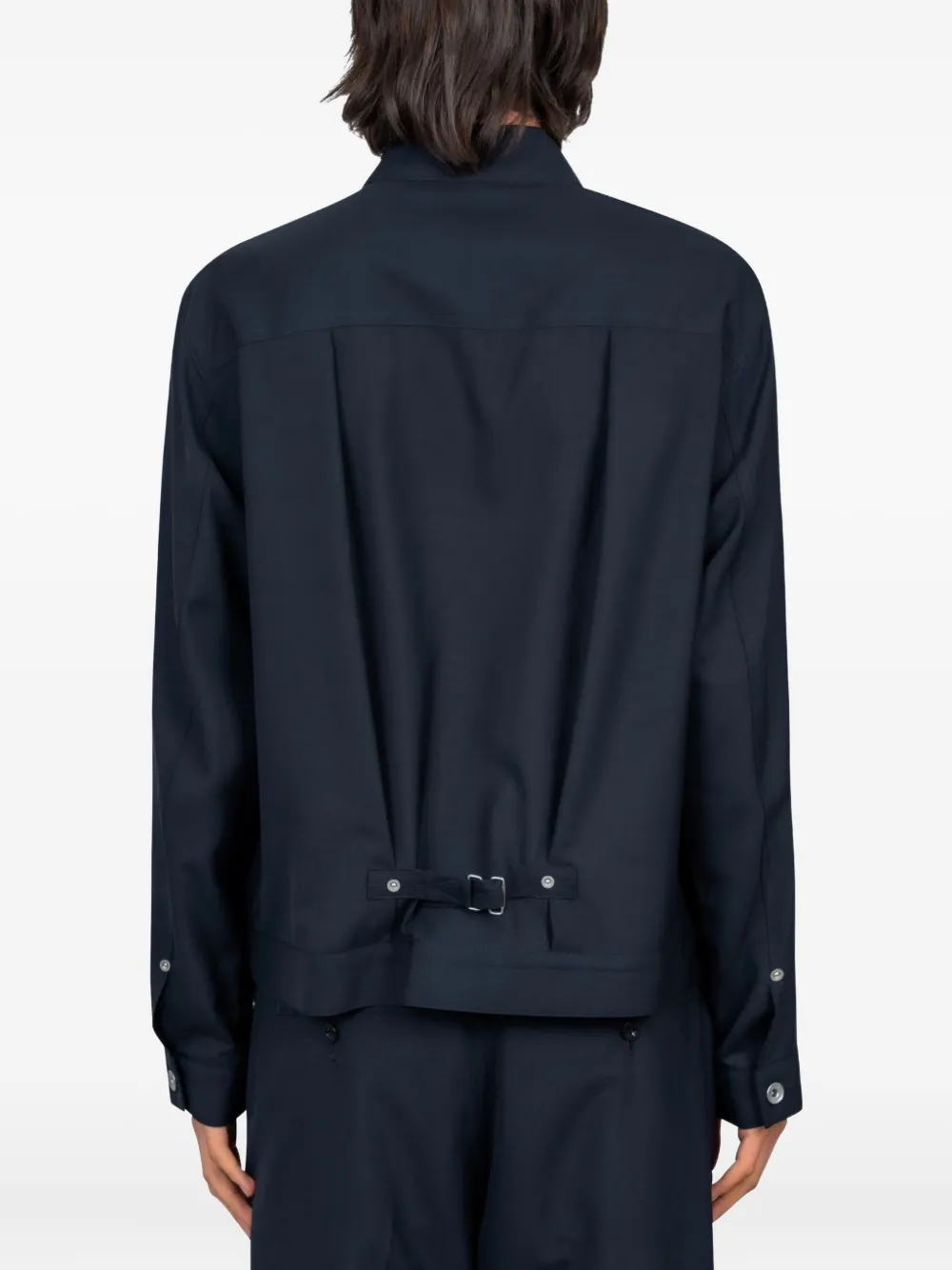 sacai Jack met geplooide zak Blauw