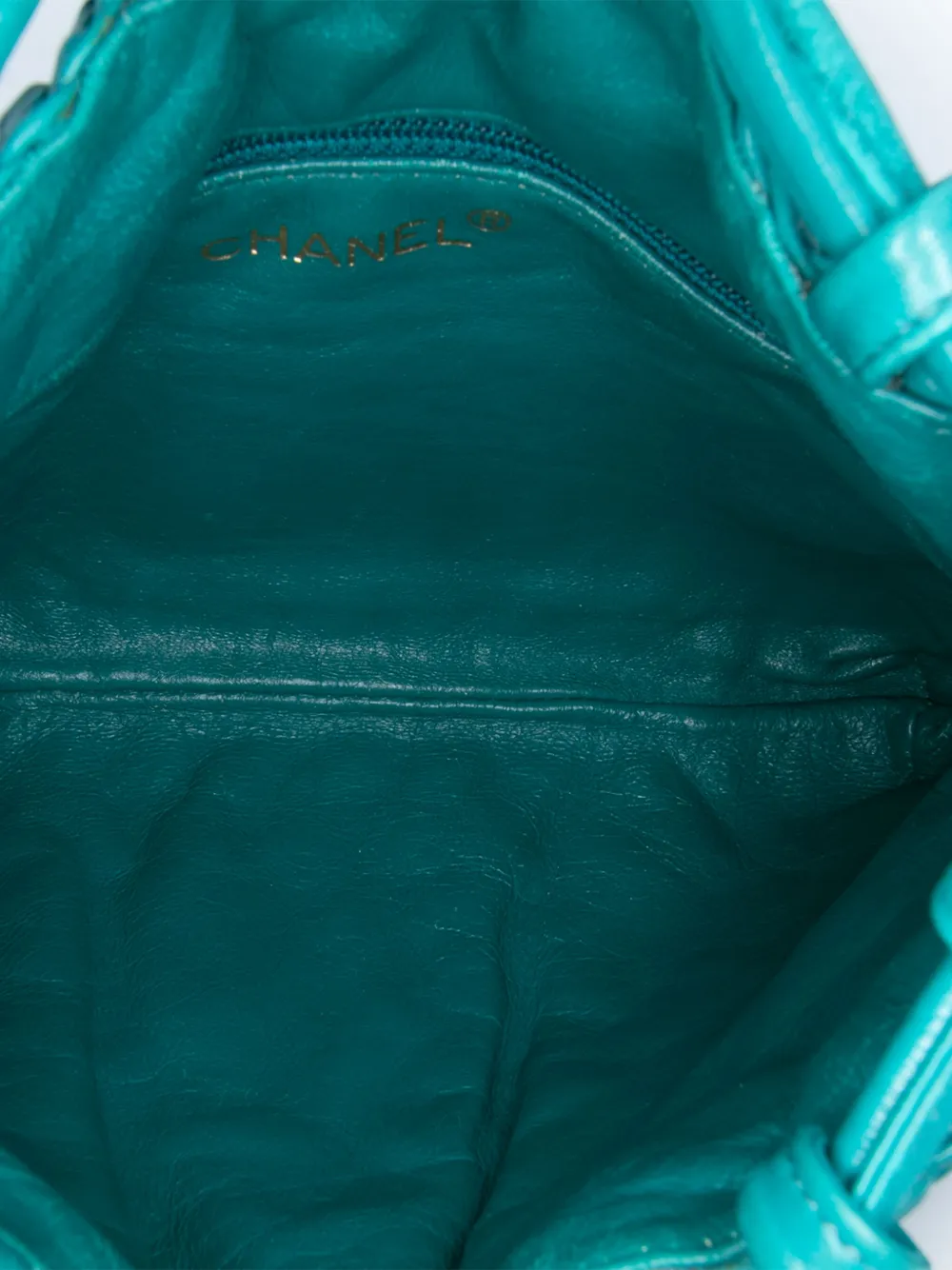 1997-1999 Woven Lambskin Drawstring Pouch Crossbody Bag