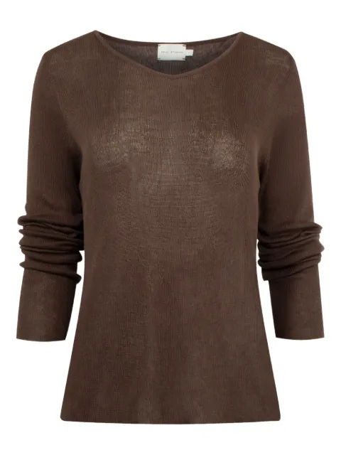 Deiji Studios V-neck long-sleeve sweater 