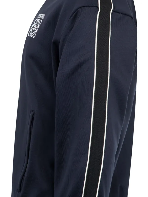 LOEWE logo-embroidered Track Jacket | Blue | FARFETCH JO