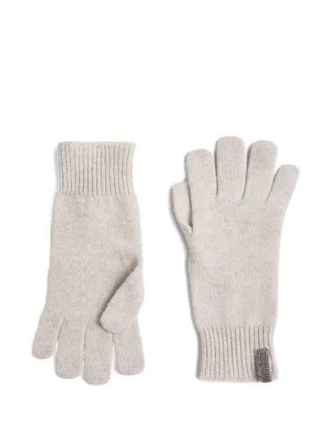 Brunello Cucinelli Kids crystal-embellished gloves