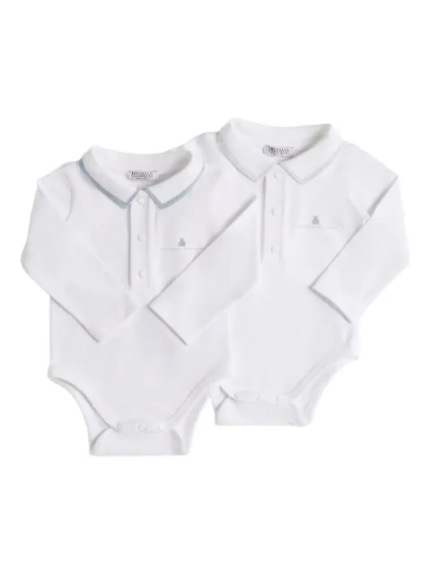Brunello Cucinelli Kids polo-neck bodysuit set