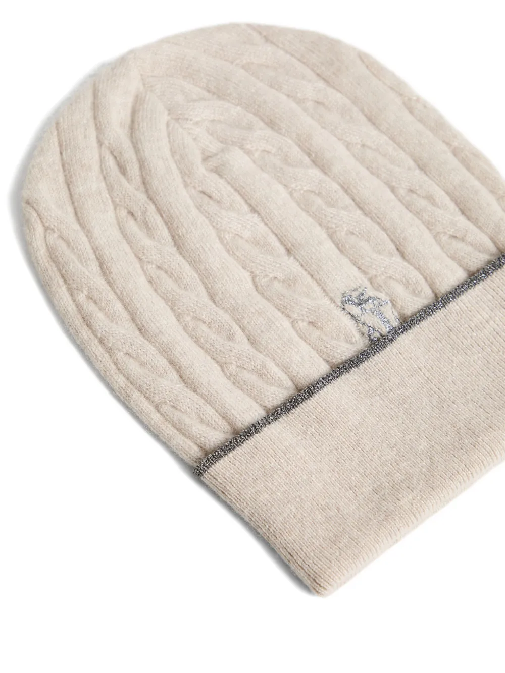 Brunello Cucinelli Kids cable-knit beanie - Beige