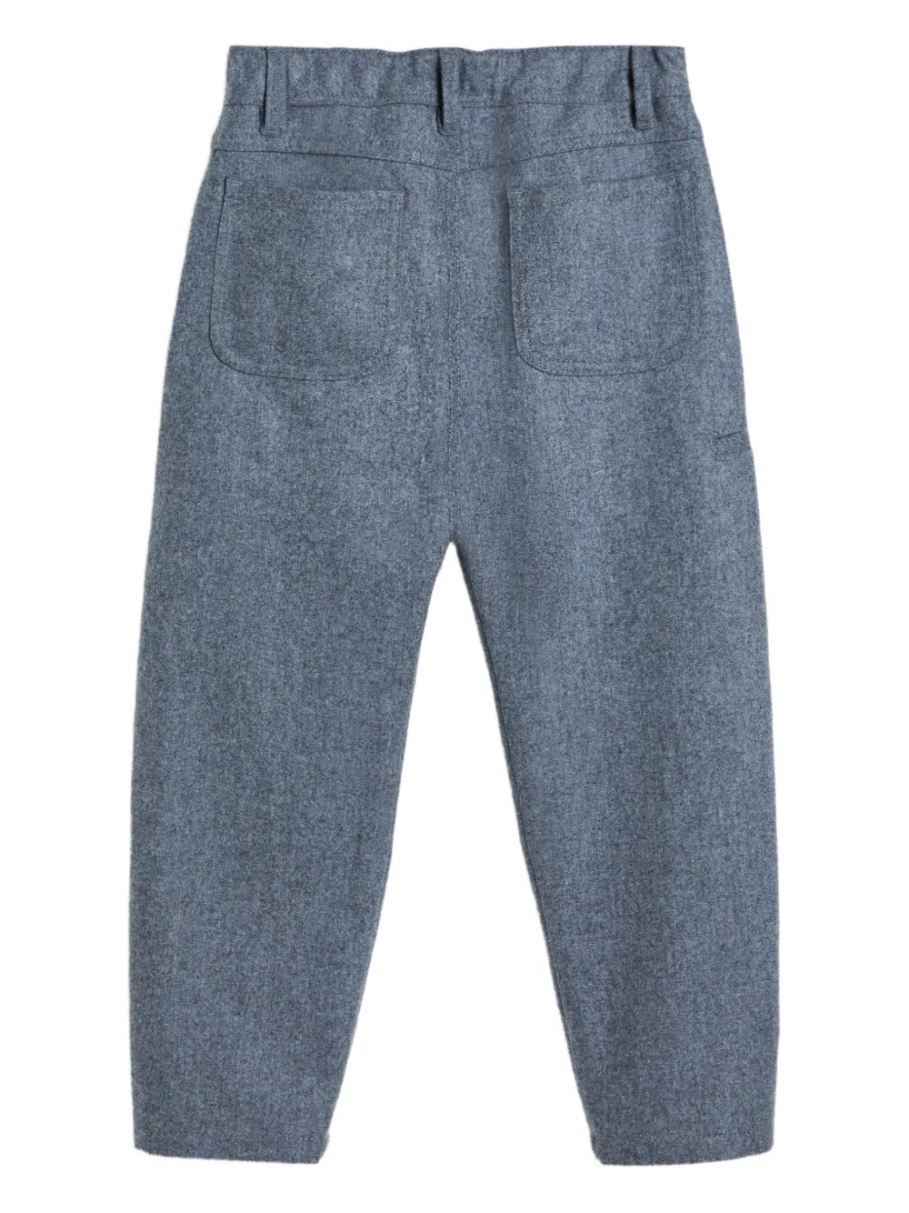 Brunello Cucinelli Kids Casual broek met zakken Blauw