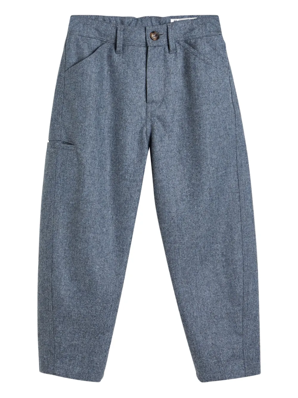 Brunello Cucinelli Kids Casual broek met zakken Blauw