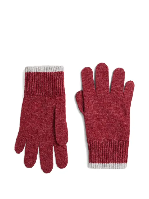 Brunello Cucinelli Kids gants en cachemire à design côtelé