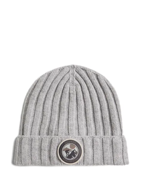 Brunello Cucinelli Kids ribbed-knit logo beanie