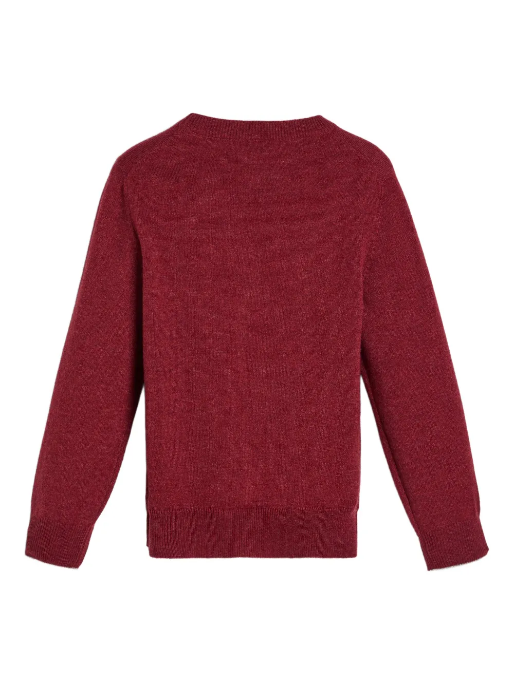 Brunello Cucinelli Kids embroidered-logo crew-neck sweater | Boys Knitwear | Image 2