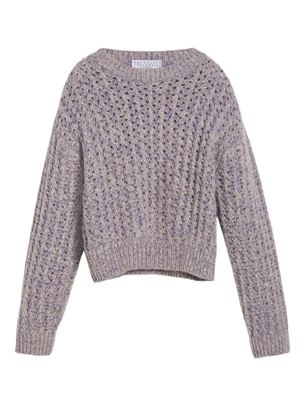 Brunello Cucinelli Kids Gebreide trui Paars